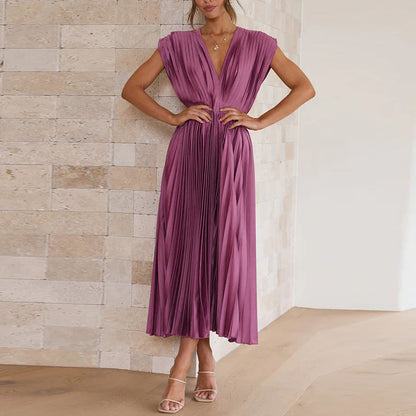 FELICE | V-Neck Dress with Bow Detail on the Back 3