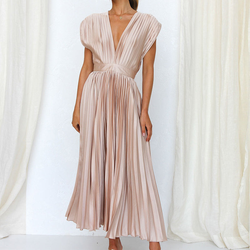 FELICE | V-Neck Dress with Bow Detail on the Back 8