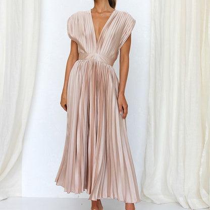 FELICE | V-Neck Dress with Bow Detail on the Back 8