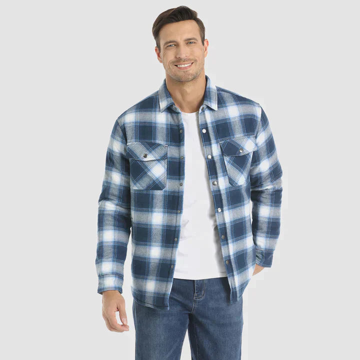 Fiona Men's Flannel Jacket | Insulated Polyester, Comfortable Winter Wear 10