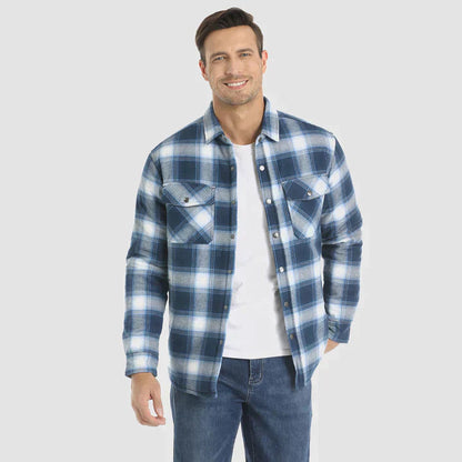 Fiona Men's Flannel Jacket | Insulated Polyester, Comfortable Winter Wear 10