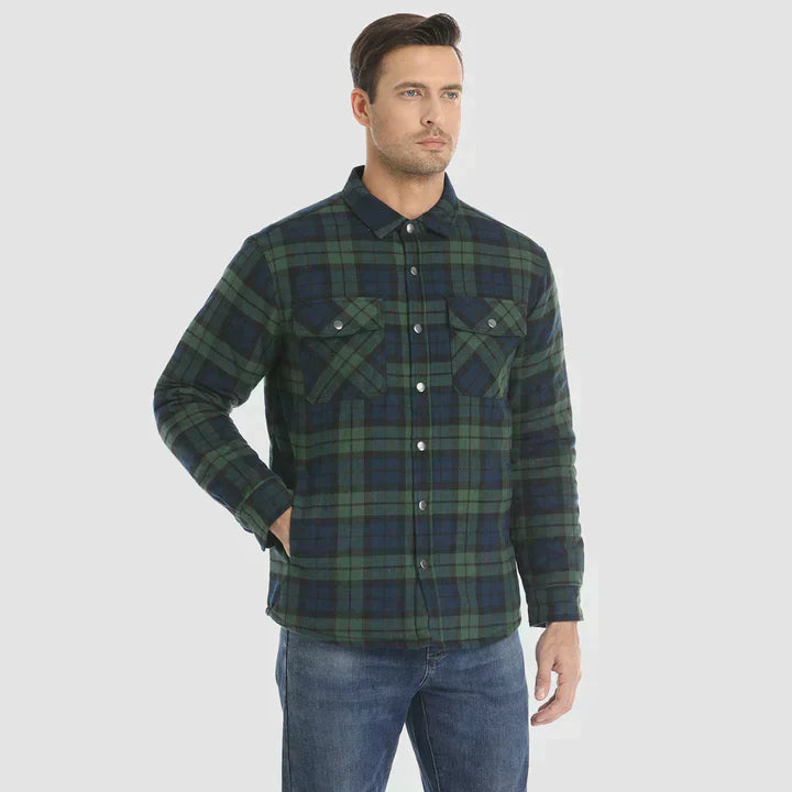 Fiona Men's Flannel Jacket | Insulated Polyester, Comfortable Winter Wear 13