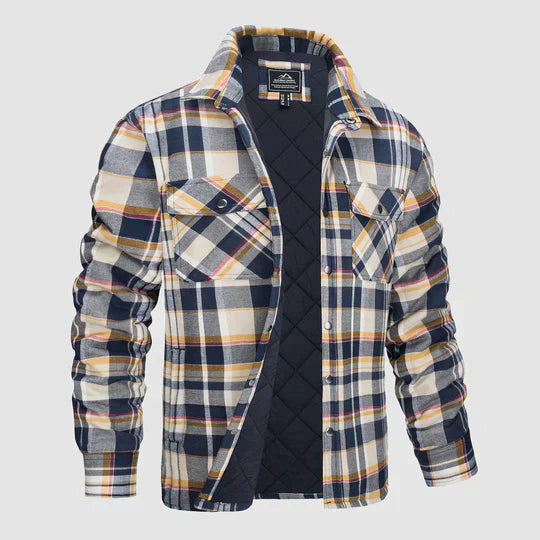 Fiona Men's Flannel Jacket | Insulated Polyester, Comfortable Winter Wear 14