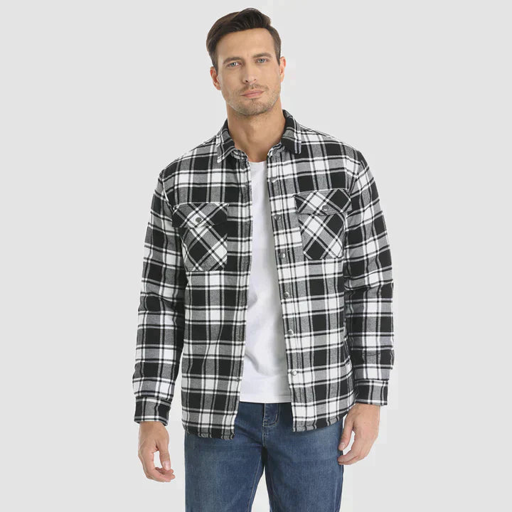 Fiona Men's Flannel Jacket | Insulated Polyester, Comfortable Winter Wear 9