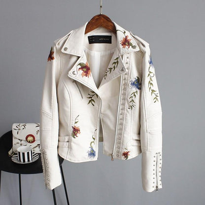 Fleur Women's Leather Jacket | Premium Faux Leather, Timeless Design 3