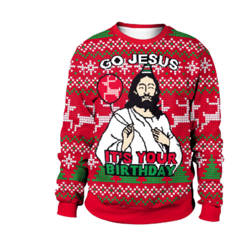 Gero Men's Sweater | Warm Knitted with Christmas Print, Comfortable 4