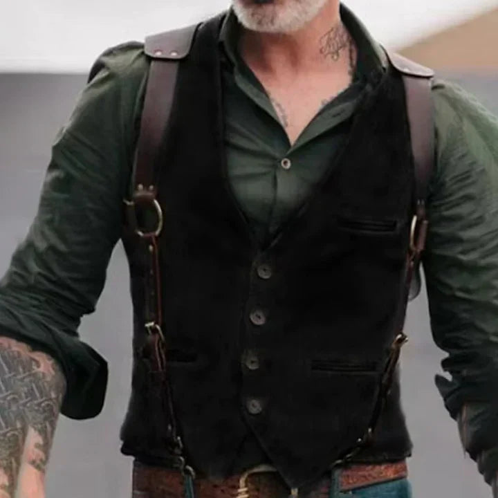 Harmon Men’s Casual Vest | Premium Fabric, Adjustable Fit 0