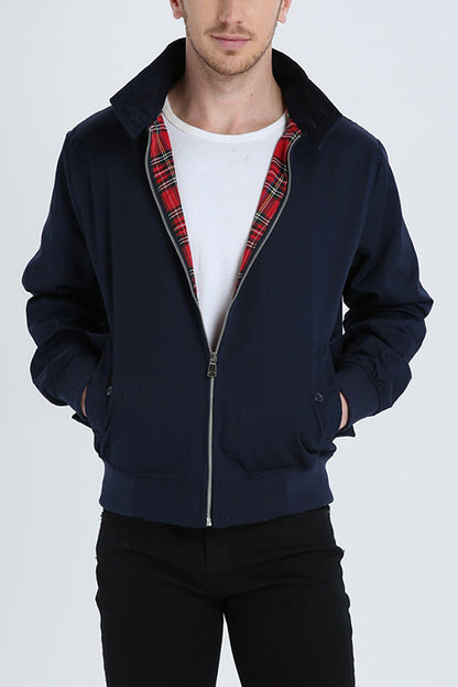 Harrison Men's Harrington Jacket | High-Quality Fabric, Casual Fit 0