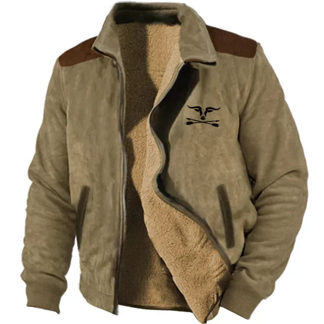 Haven Men's Fleece Jacket | Contemporary Graphic Design 4