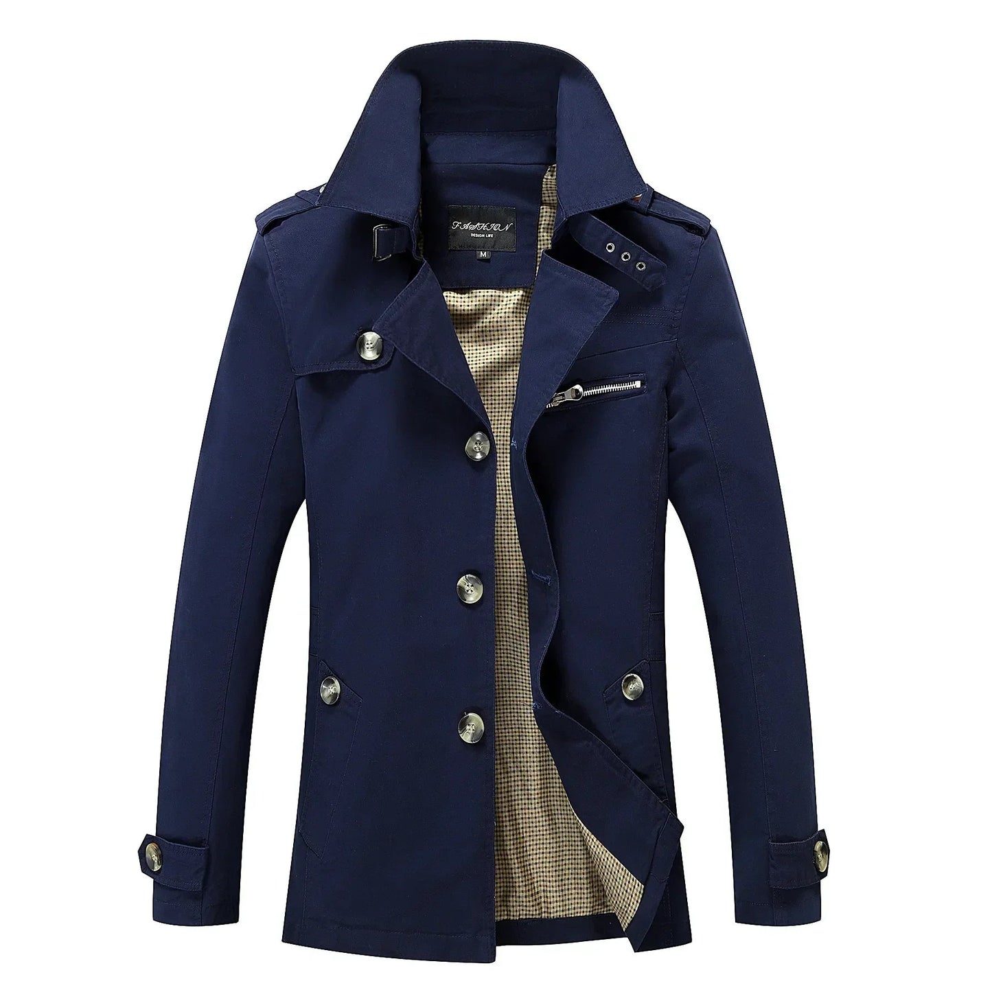 Haven Men's Trench Coat | Premium Fabric, Elegant Design 11