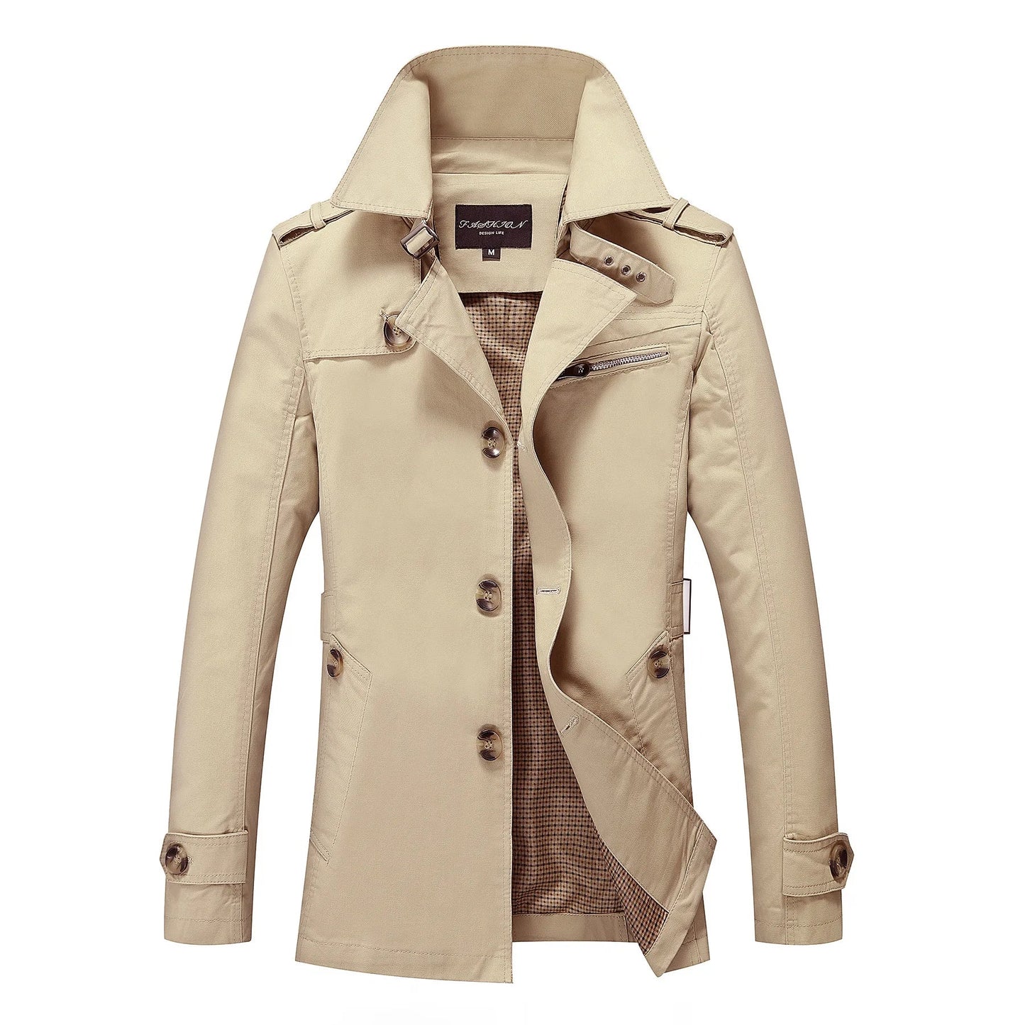 Haven Men's Trench Coat | Premium Fabric, Elegant Design 12
