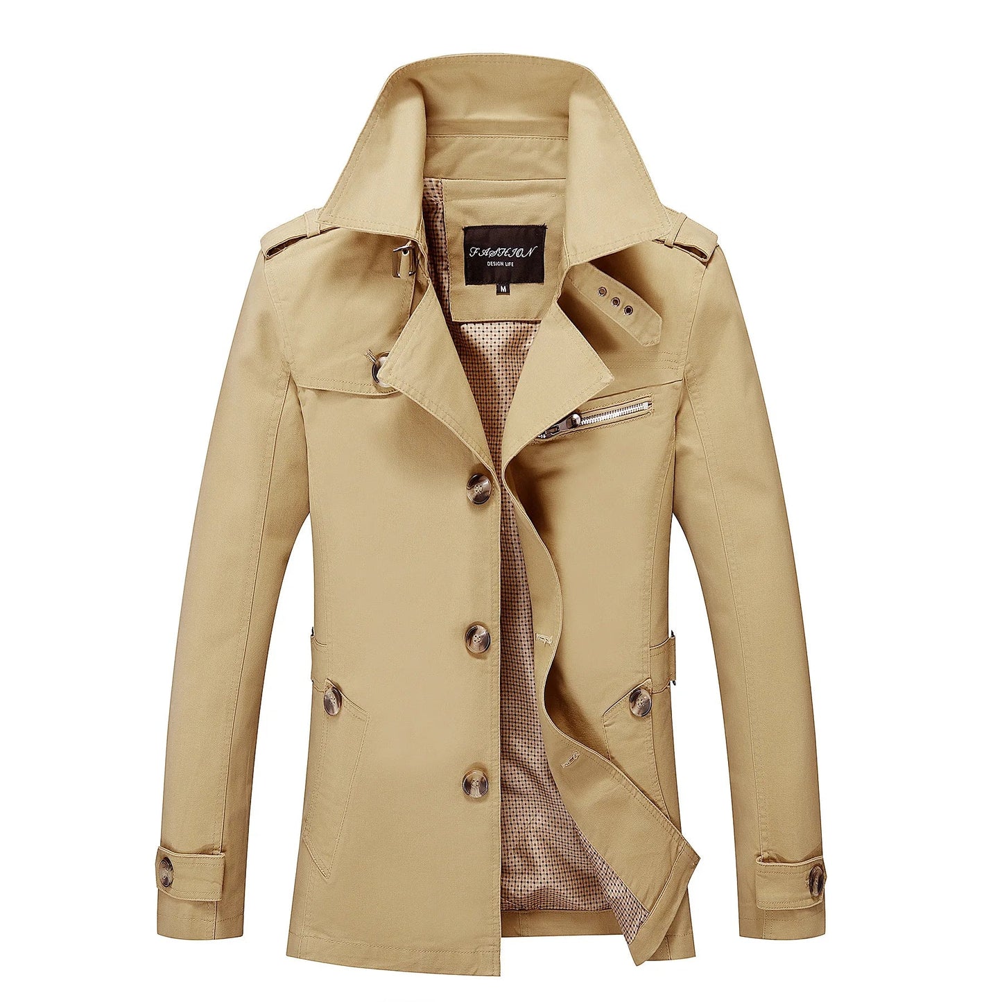 Haven Men's Trench Coat | Premium Fabric, Elegant Design 9