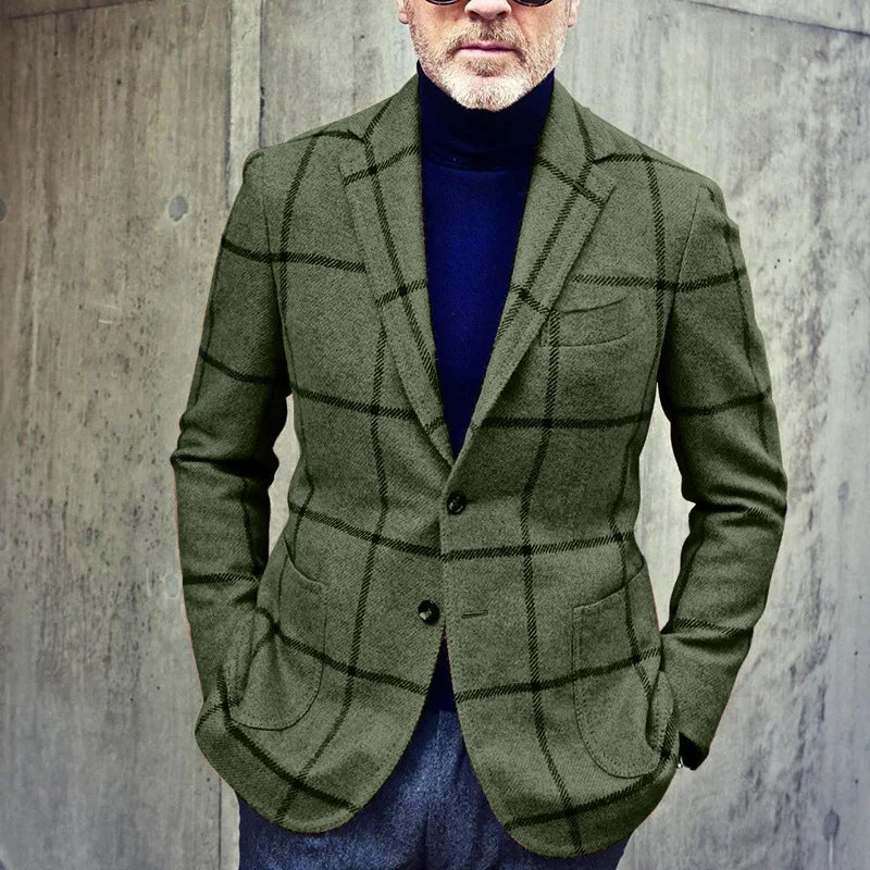 Hector Men's Blazer | Classic Checked Tweed, Autumn Style 1
