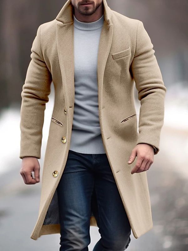 Hector Men's Coat | Slim Fit, Modern Style 0
