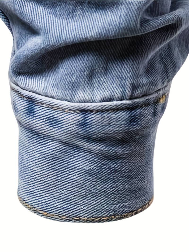 Hector Men's Denim Jacket | Classic Style, High-Quality Denim 8