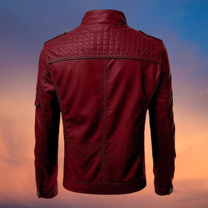 Hector Men's Jacket | Premium Leather, Classic Motorcycle Style 4