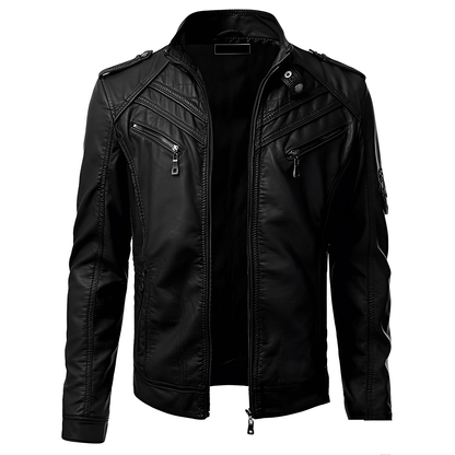 Hector Men's Jacket | Premium Leather, Classic Motorcycle Style 9