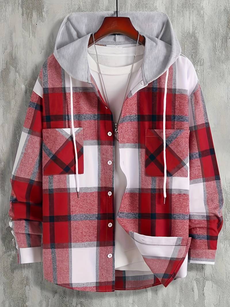 Hector Men's Jacket | Timeless Check Pattern, Adjustable Fit, Winter Essential 10