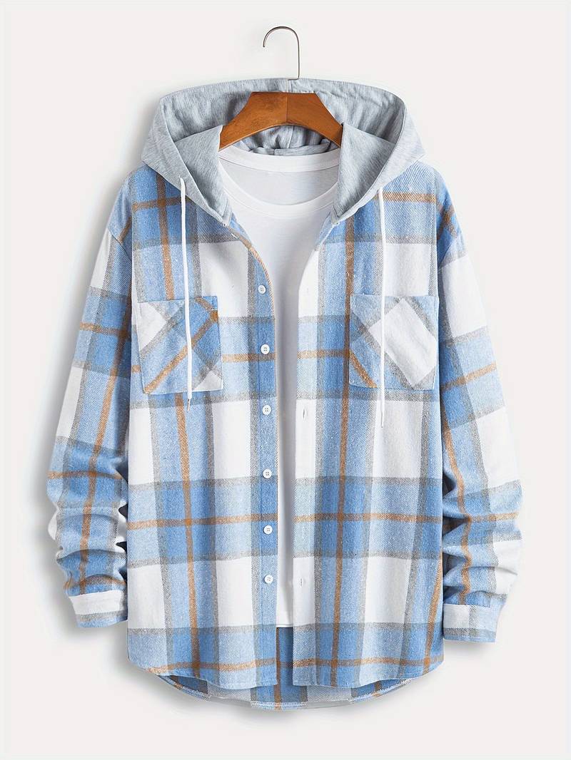 Hector Men's Jacket | Timeless Check Pattern, Adjustable Fit, Winter Essential 9