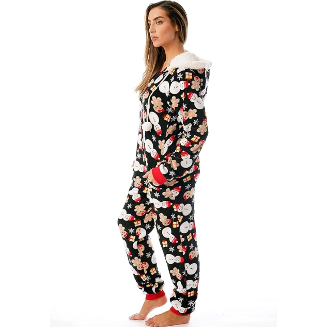Holly Women's Christmas Onesie | Ultra Soft Fabric, Cheerful Design 2