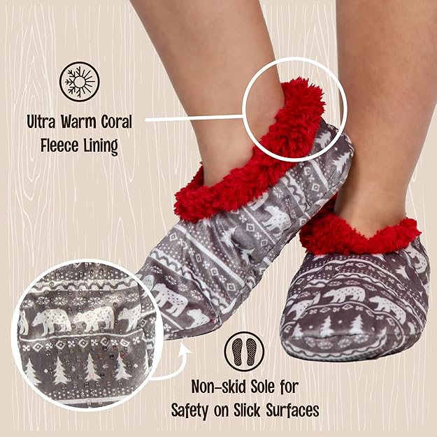 Holly Women's Slipper Socks | Soft Fleece, Non-slip 5