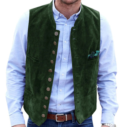 Horizon Steampunk Utility Vest | Soft Imitation Suede 3
