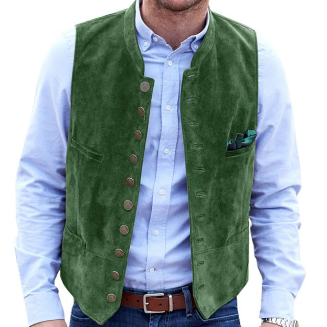 Horizon Steampunk Utility Vest | Soft Imitation Suede 6