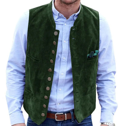 Horizon Steampunk Utility Vest | Soft Imitation Suede 7