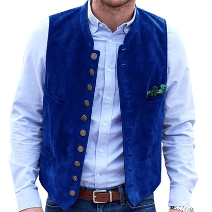 Horizon Steampunk Utility Vest | Soft Imitation Suede 9