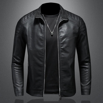 Hugo Men's Biker Jacket | Premium PU, Stylish & Durable 2