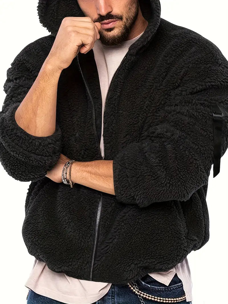 Hugo Men's Teddy Jacket | Cozy Plush Fabric 8