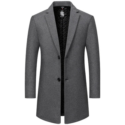 Hugo Men's Trench Coat | Long Cut, High-Quality Fabric, Timeless Design 2