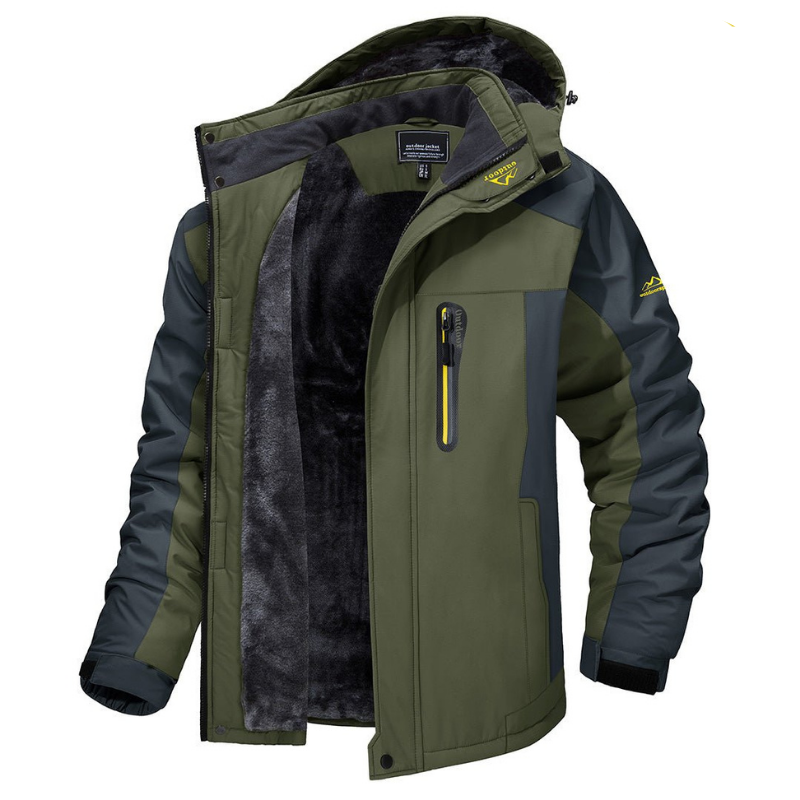 Hugo Men's Winter Jacket | Adjustable Hood, Insulating Lining 2