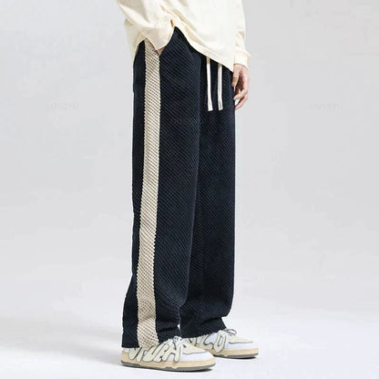 Hype Men's Joggers | Soft Corduroy with Waffle Knit 5