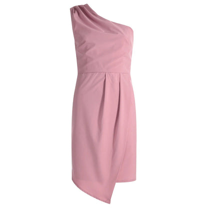 ISABELLA – One-Shoulder Summer Dress with Waistband for Women 5