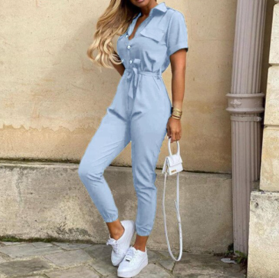 ISALINE | Minimalist Jumpsuit with Elegant Button Closure 10