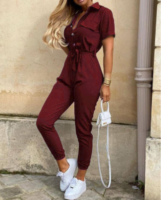 ISALINE | Minimalist Jumpsuit with Elegant Button Closure 2