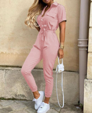 ISALINE | Minimalist Jumpsuit with Elegant Button Closure 3