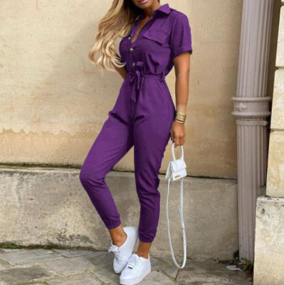 ISALINE | Minimalist Jumpsuit with Elegant Button Closure 9