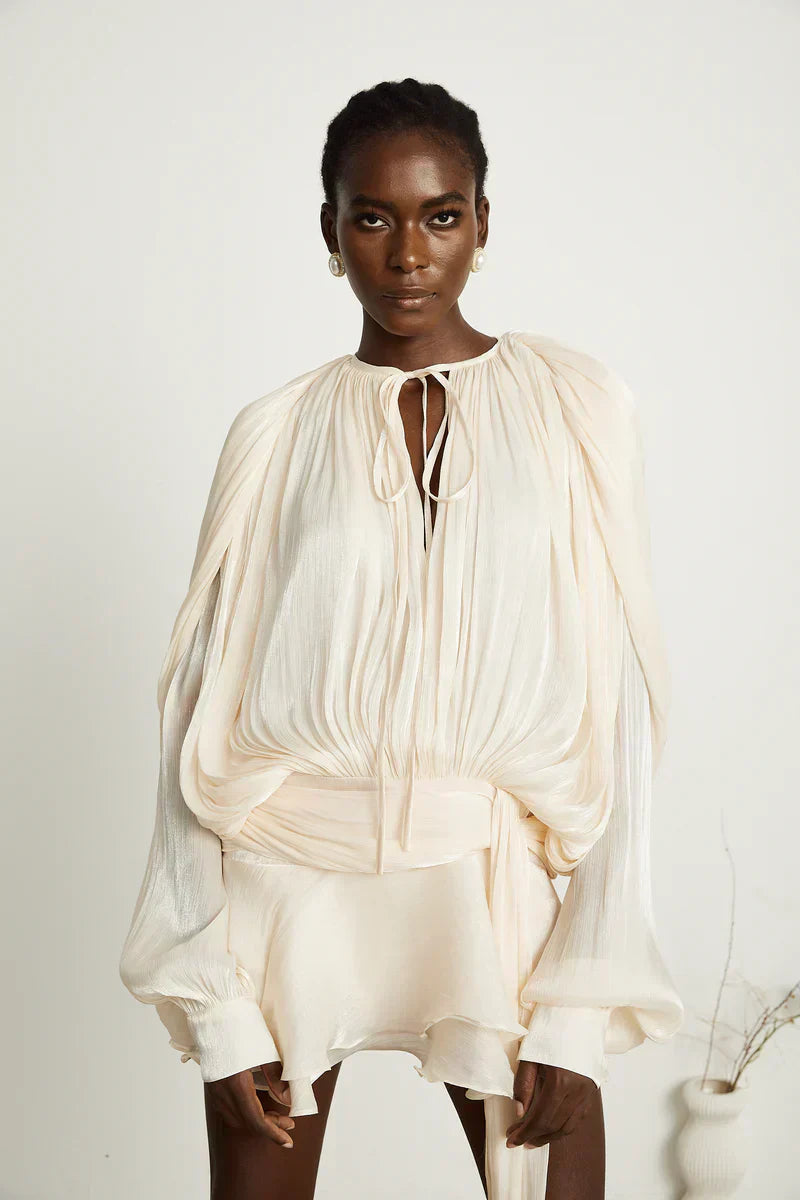 ISMARA | Dress with Balloon Sleeves and Flattering Waist 0