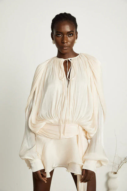 ISMARA | Dress with Balloon Sleeves and Flattering Waist 0