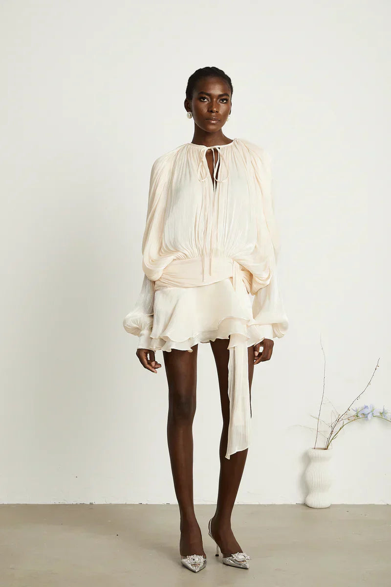 ISMARA | Dress with Balloon Sleeves and Flattering Waist 5