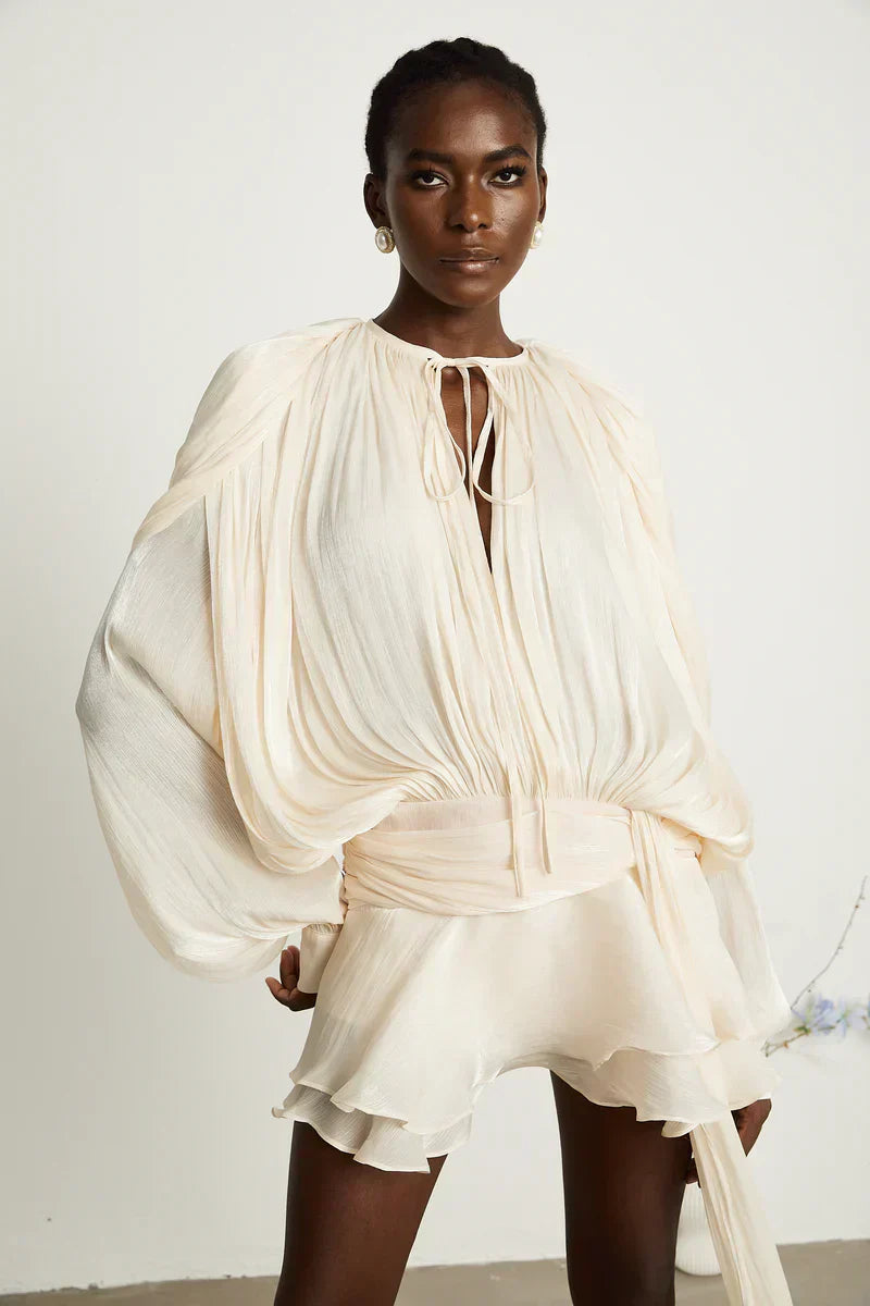 ISMARA | Dress with Balloon Sleeves and Flattering Waist 6