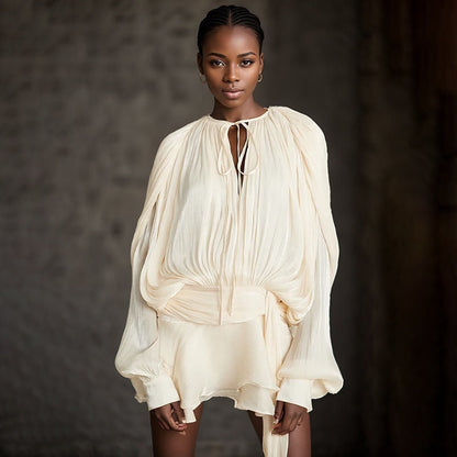 ISMARA | Dress with Balloon Sleeves and Flattering Waist 7