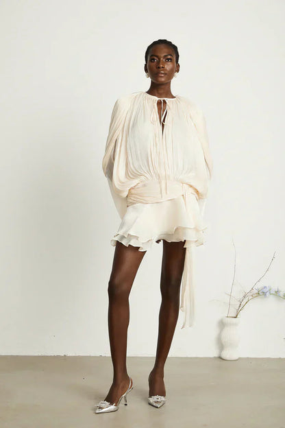 ISMARA | Dress with Balloon Sleeves and Flattering Waist 8