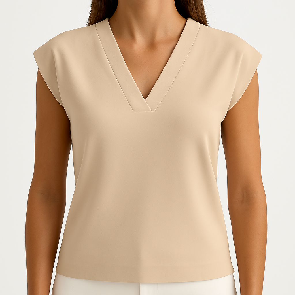 IVANNA | Minimalist Sleeveless Top with V-Neck 3