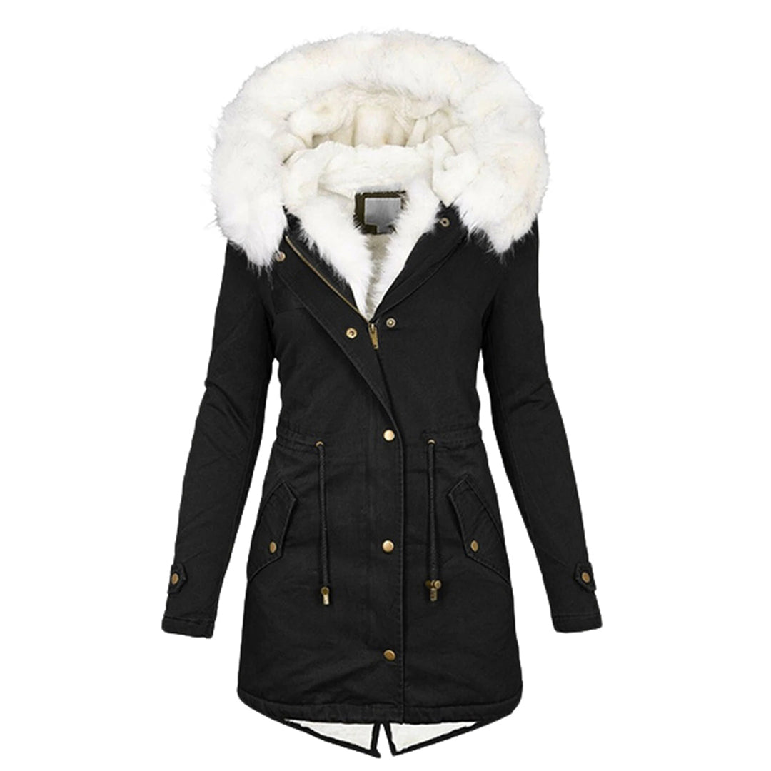 Iris Women's Winter Coat | Fleece Lining, Hood 0