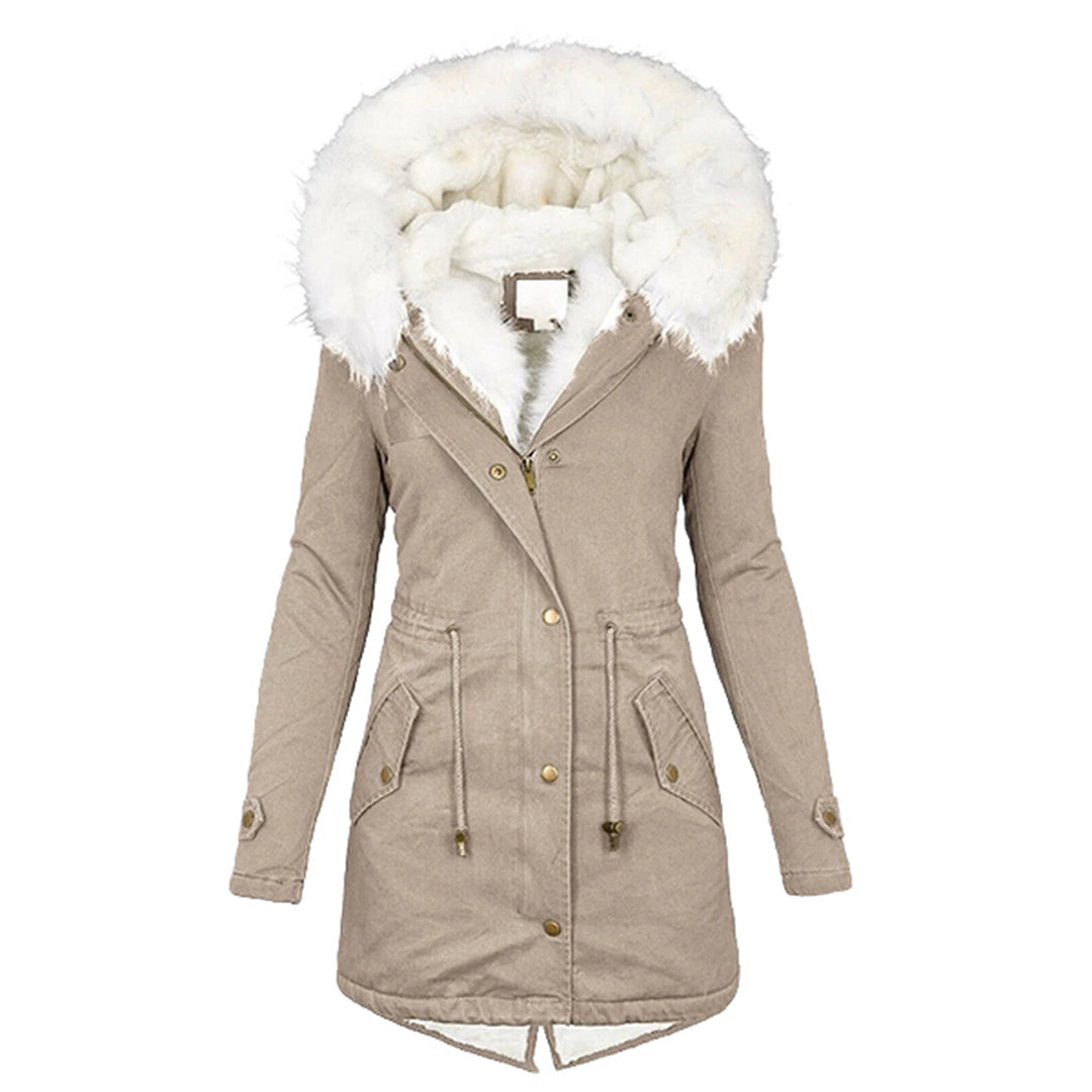 Iris Women's Winter Coat | Fleece Lining, Hood 2