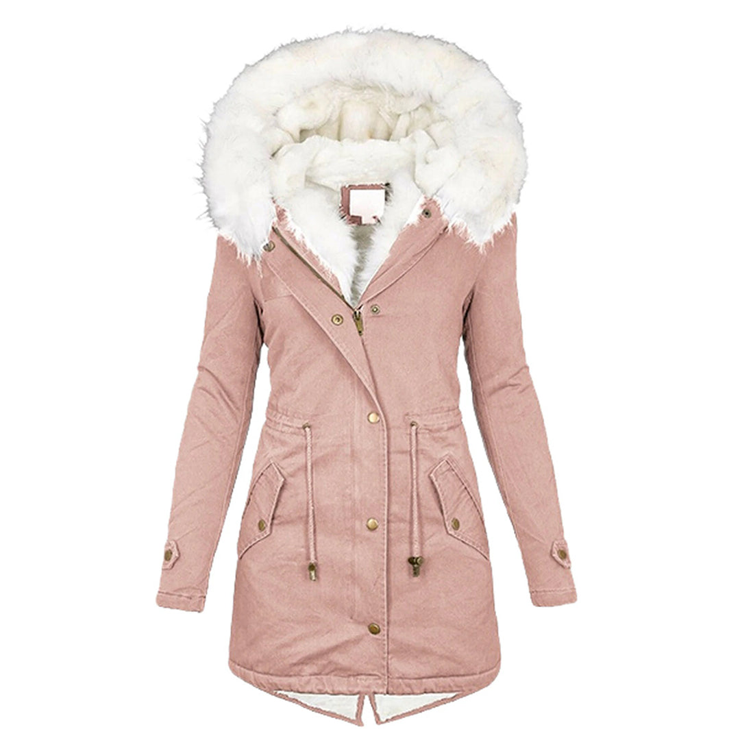 Iris Women's Winter Coat | Fleece Lining, Hood 4