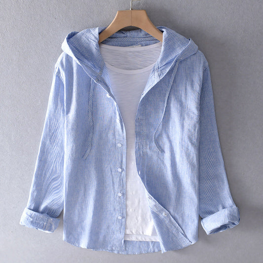 JAYLENE | Lightweight Hooded Blouse with Sporty Flair 0